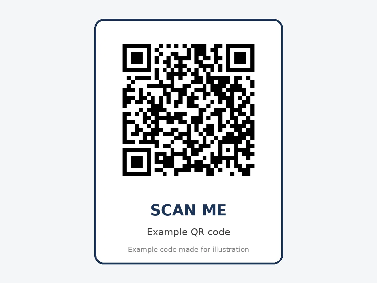 Example SMS QR code that texts the seller asking if the car is still for sale