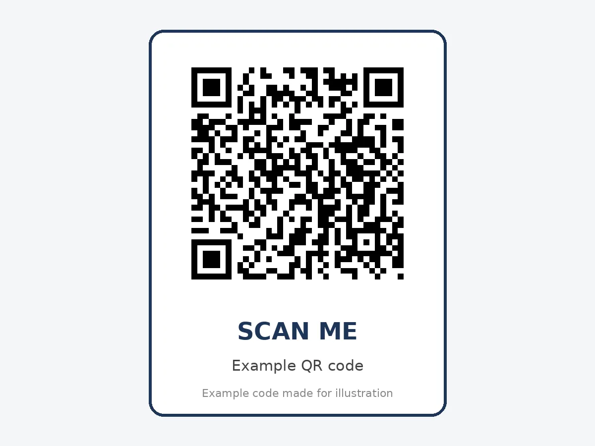 Example WiFi QR code for an Airbnb guest network