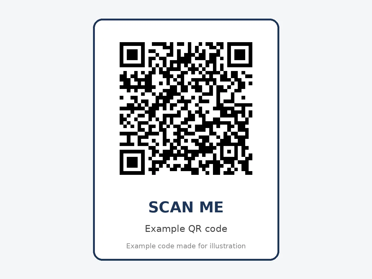 Example WiFi QR code for gym members